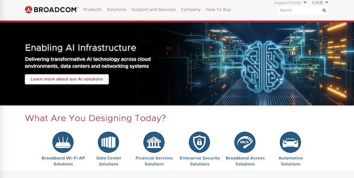 Broadcom Inc.公式HP