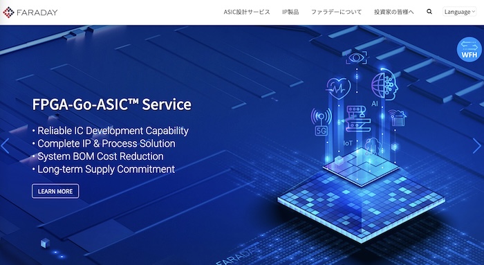 Faraday Technology Corporation公式HP